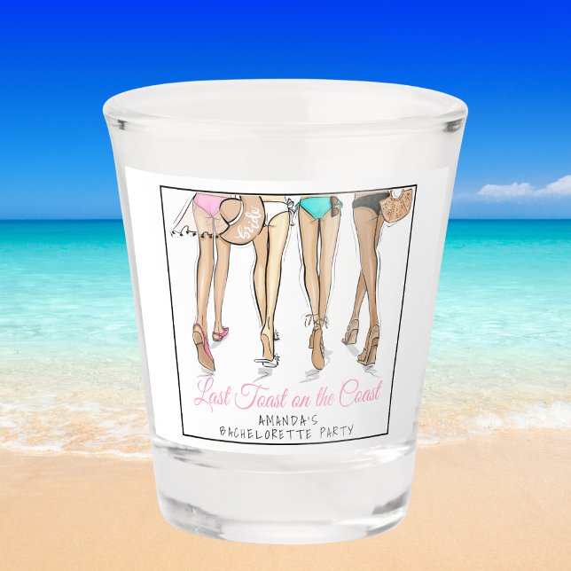Vaso De Chupito Último brindis en la playa de Bikini para soltera  (Subido por el creador)