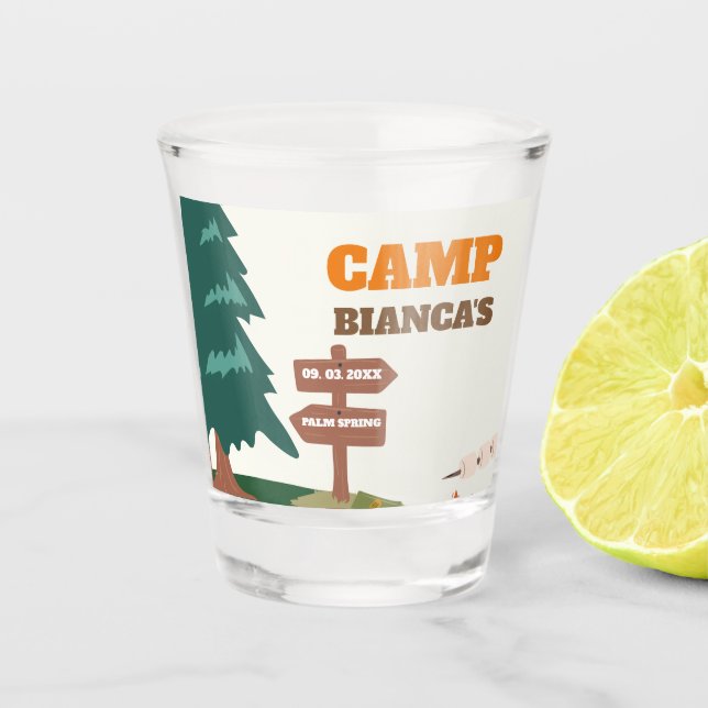 Vaso De Chupito Último Camino Antes Del Veil Camp Bachelorette (Anverso)