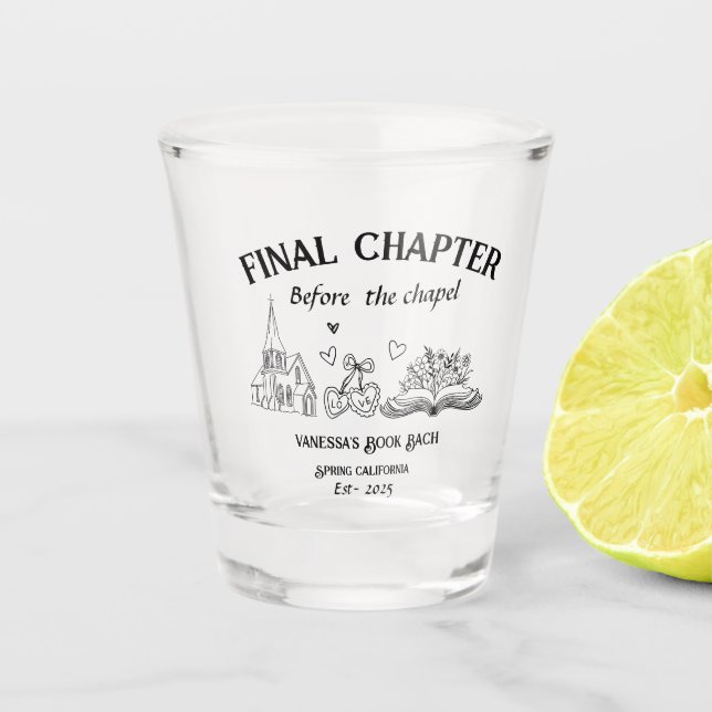 Vaso De Chupito Último capítulo antes de la bachillerato (Anverso)