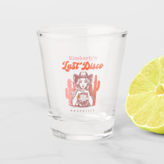 Vaso De Chupito Último Fin de Semana de Despedida de Soltera Disco (Anverso)