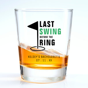 Vaso De Chupito Último swing antes de la fiesta de soltera de golf