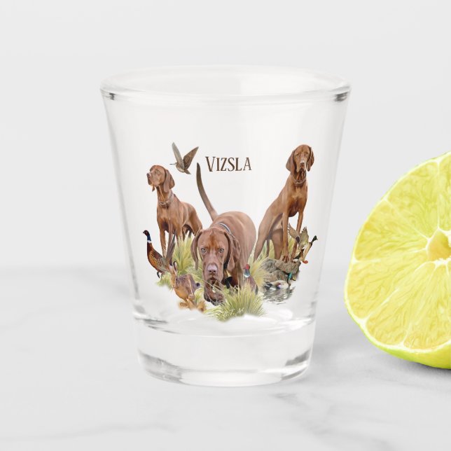 Vaso De Chupito Un aristócrata versátil en la Vizsla húngara (Anverso)