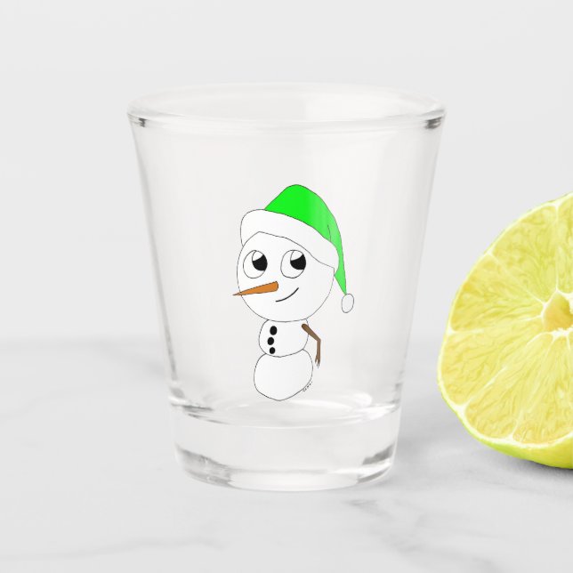 Vaso De Chupito un chibi snowman (Anverso)