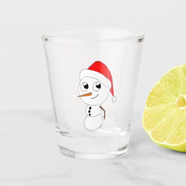 Vaso De Chupito un chibi snowman (Anverso)