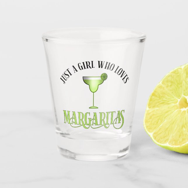 Vaso De Chupito Un Chica que ama a Margaritas (Anverso)