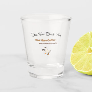 Vaso De Chupito Un diseño de pato para Un Café Más