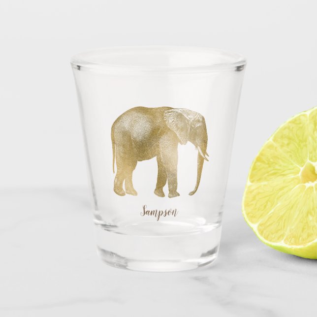 Vaso De Chupito Un elefante encantador (Anverso)