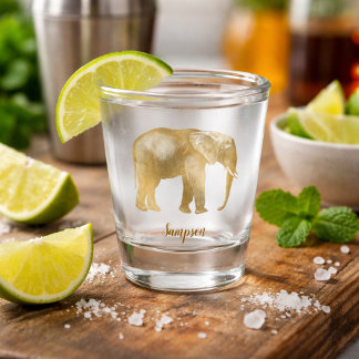 Vaso De Chupito Un elefante encantador