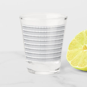 Vaso De Chupito un fondo blanco con un patrón de círculos