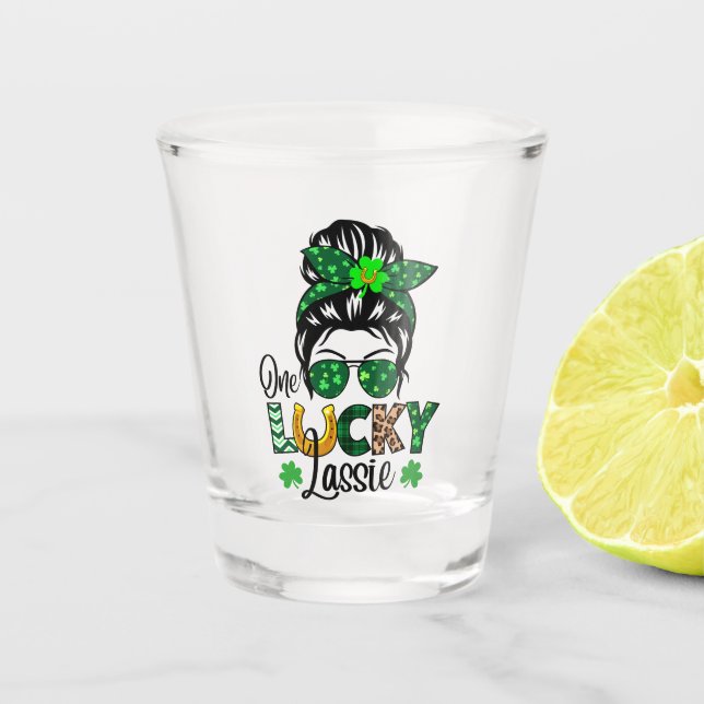 Vaso De Chupito Un Lucky Lassie (Anverso)
