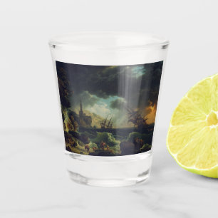 Vaso De Chupito Un naufragio en mares tormentosos de Claude-Joseph
