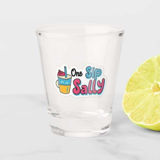 Vaso De Chupito Un sorbo Sally Shot (Anverso)