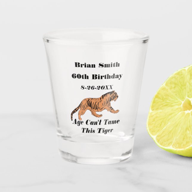 Vaso De Chupito Un tigre cumple 60 años (Anverso)