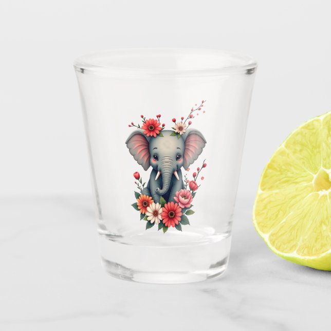 Vaso De Chupito Un toque de verano: El elefante bebé (Anverso)