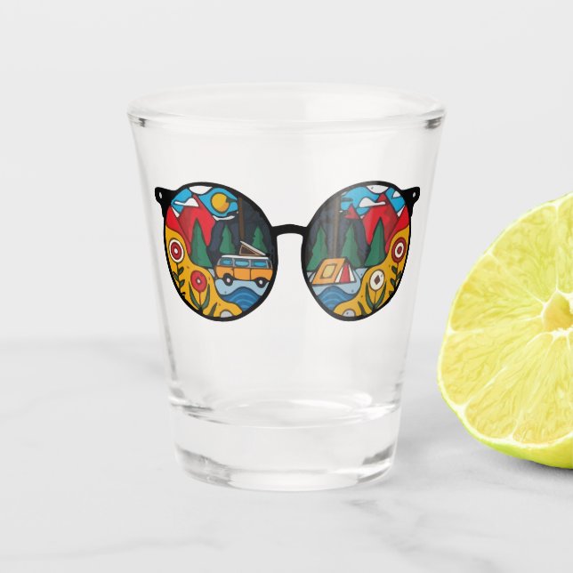 Vaso De Chupito Una aventura de camping (Anverso)