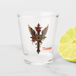 Vaso De Chupito Una cruz elegante