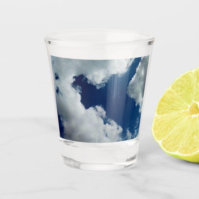 Vaso De Chupito Una curva en las nubes (Anverso)