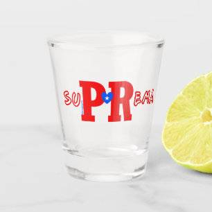 Vaso De Chupito Una foto de la crema africana suprema de vidrio ca