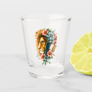 Vaso De Chupito Una mujer maravillosa cuyo pelo largo y fluido
