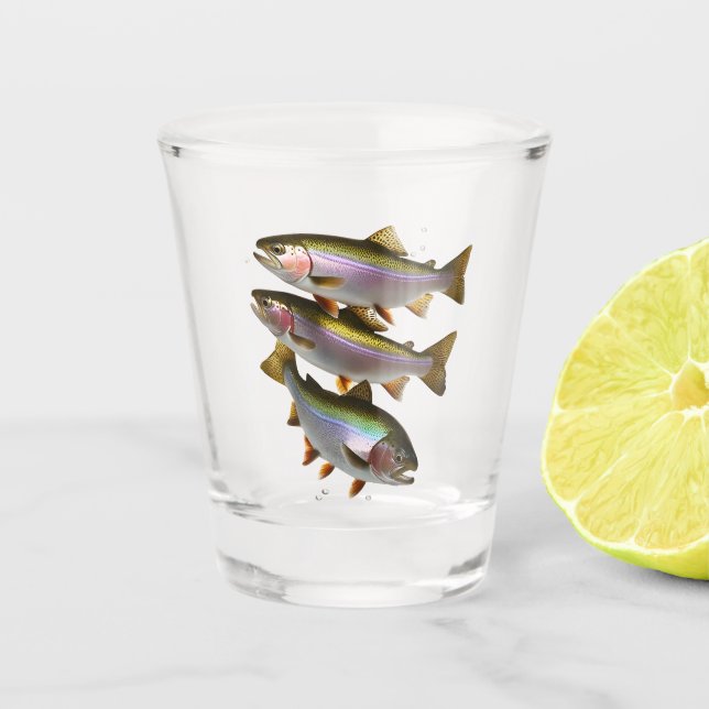 Vaso De Chupito Una pinta de trucha (Anverso)