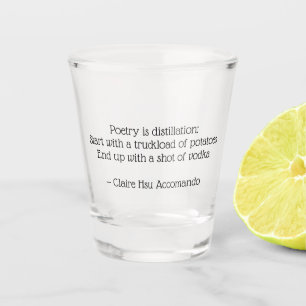 Vaso De Chupito Una toma de poesía disparada al vidrio