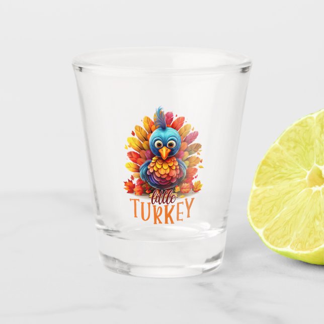 Vaso De Chupito Una Turquía de Acción de Gracias (Anverso)