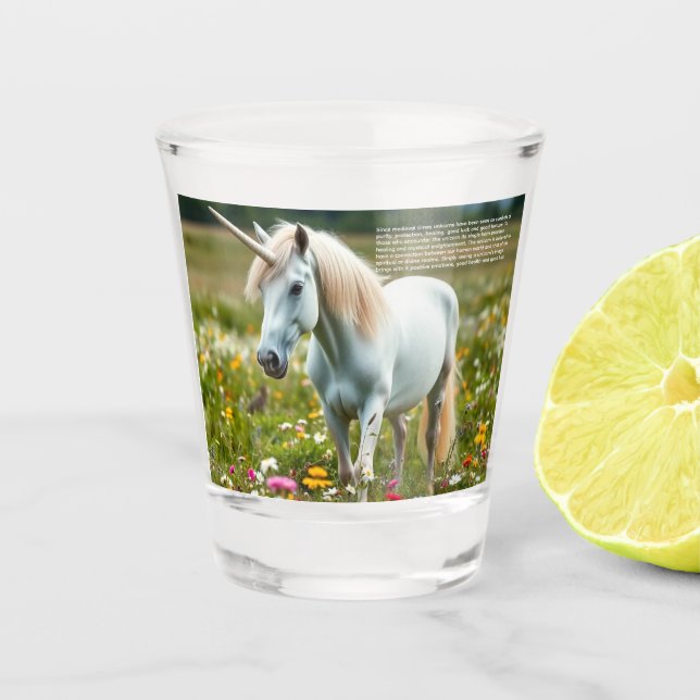 Vaso De Chupito Unicornio Afortunado (Anverso)