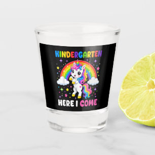 Vaso De Chupito Unicornio de jardín de infancia aquí vengo De vuel