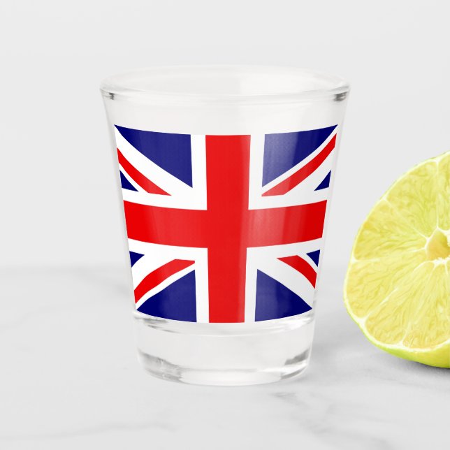 VASO DE CHUPITO UNION JACK - LA BANDERA BRITÁNICA (Anverso)