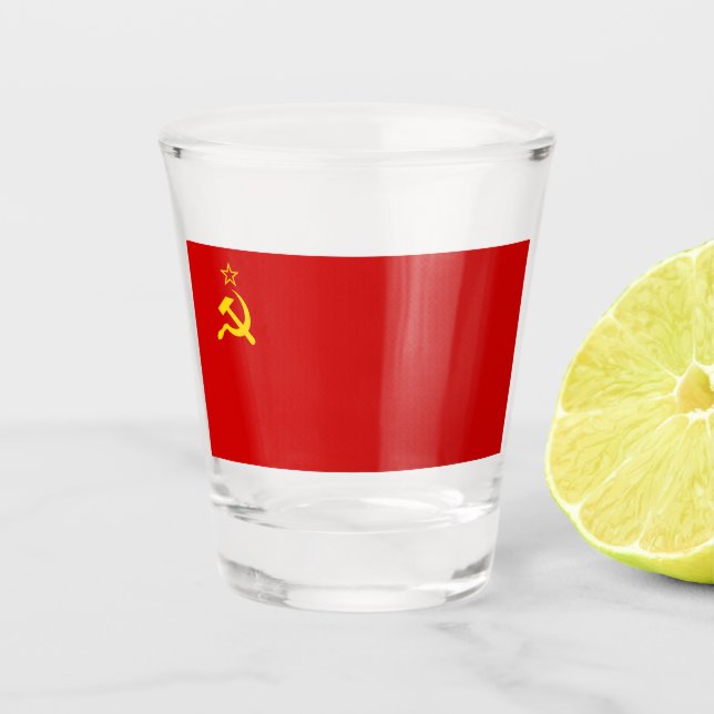 Vaso De Chupito Unión Soviética (URSS) (Martillo y esquisto comuni (Anverso)