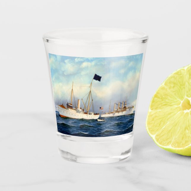 Vaso De Chupito US Cruiser Brooklyn 1897 (Anverso)