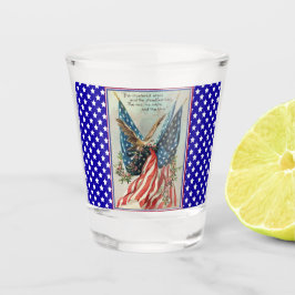 Vaso De Chupito USA Eagle Fourth of July Patriotic Flag