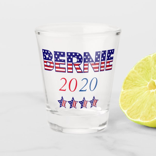 Vaso De Chupito USA Patriotic Bernie 2020 (Anverso)