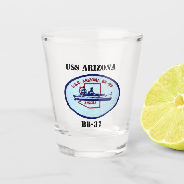 Vaso De Chupito USS Arizona (BB-39) (Anverso)