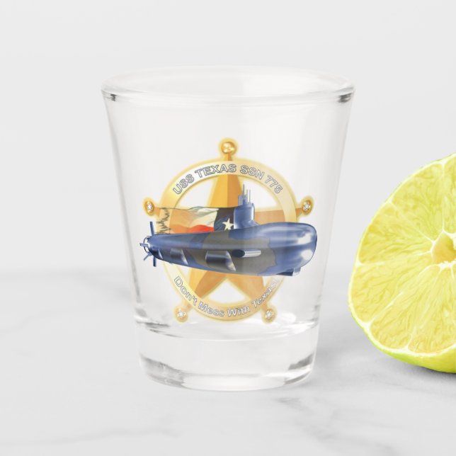 Vaso De Chupito USS Texas (SSN-775) (Anverso)