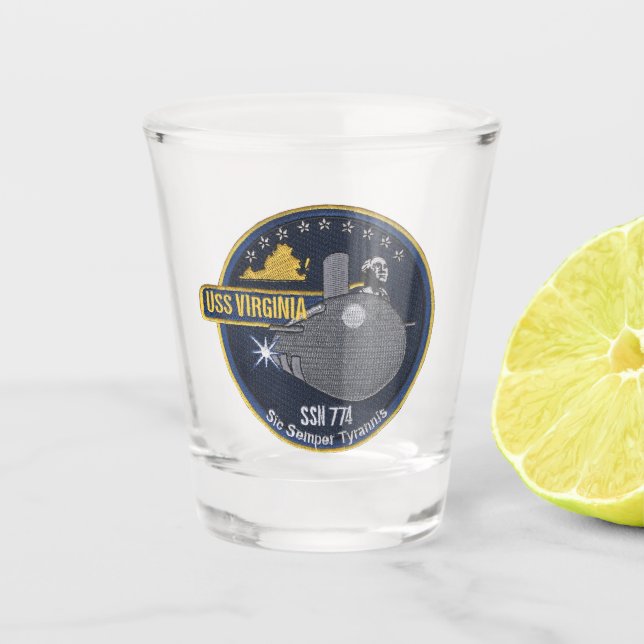 Vaso De Chupito USS Virginia (SSN-774) (Anverso)