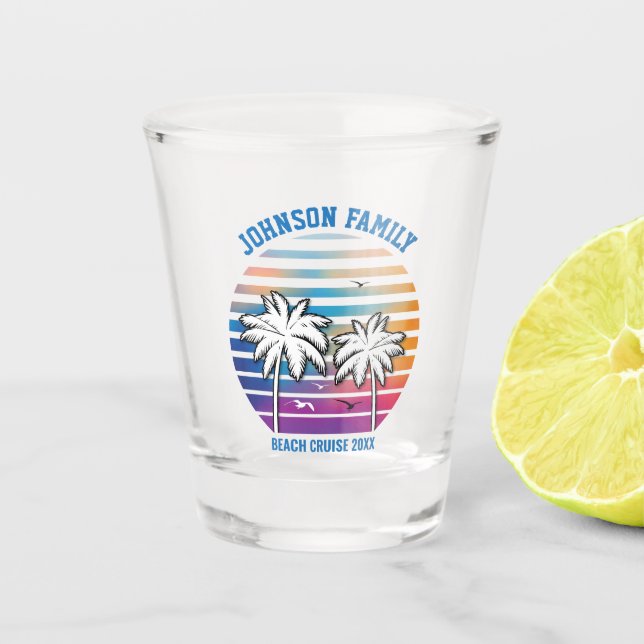 Vaso De Chupito Vacaciones de crucero personalizadas para reunione (Anverso)