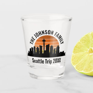 Vaso De Chupito Vacaciones familiares de Personalizados de la líne