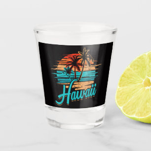 Vaso De Chupito Vacaciones Tropicales en las Islas Hawaianas