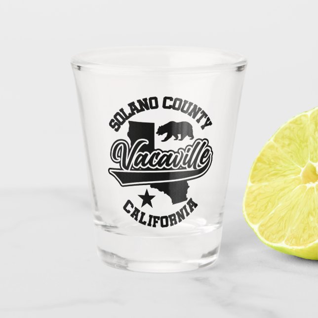 Vaso De Chupito Vacaville, California (Anverso)