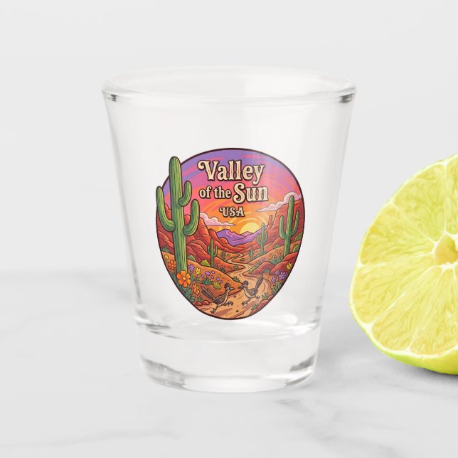 Vaso De Chupito Valle del Sol EE. UU. (Anverso)