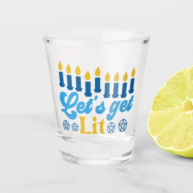Vaso De Chupito ¡Vamos a encender! Copas de vino blanco (Anverso)