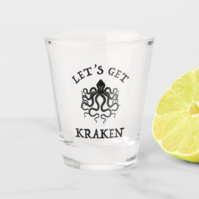 Vaso De Chupito Vamos a Kraken (Anverso)