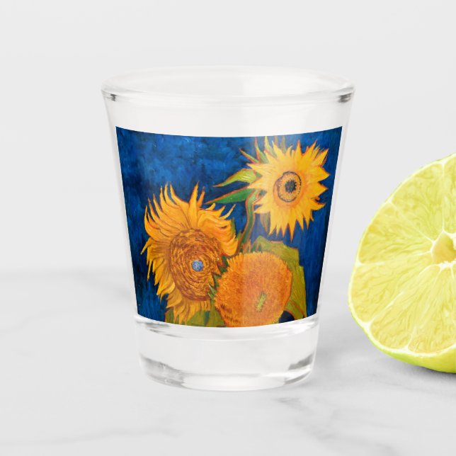 Vaso De Chupito Van Gogh Sunflowers (Anverso)