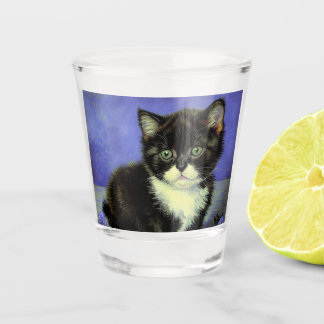 Vaso De Chupito Van Gogh Tuxedo Kitten