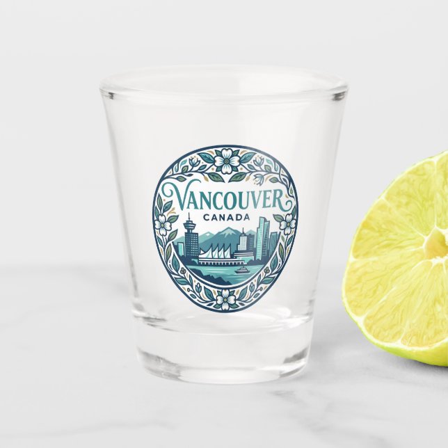 Vaso De Chupito Vancouver Canadá (Anverso)