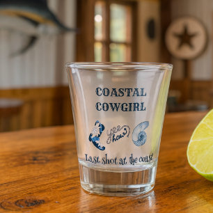 Vaso De Chupito vaquera costera azul