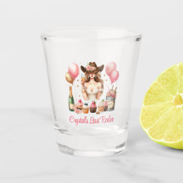 Vaso De Chupito Vaquera Femenina Rodeo