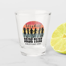 Vaso De Chupito Vaqueras dejemos ir a chicas vintage rústico de fi