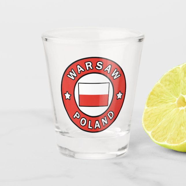 Vaso De Chupito Varsovia Polonia (Anverso)